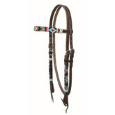 Cherokee Bead Browband Headstall - FG Pro Shop Inc.